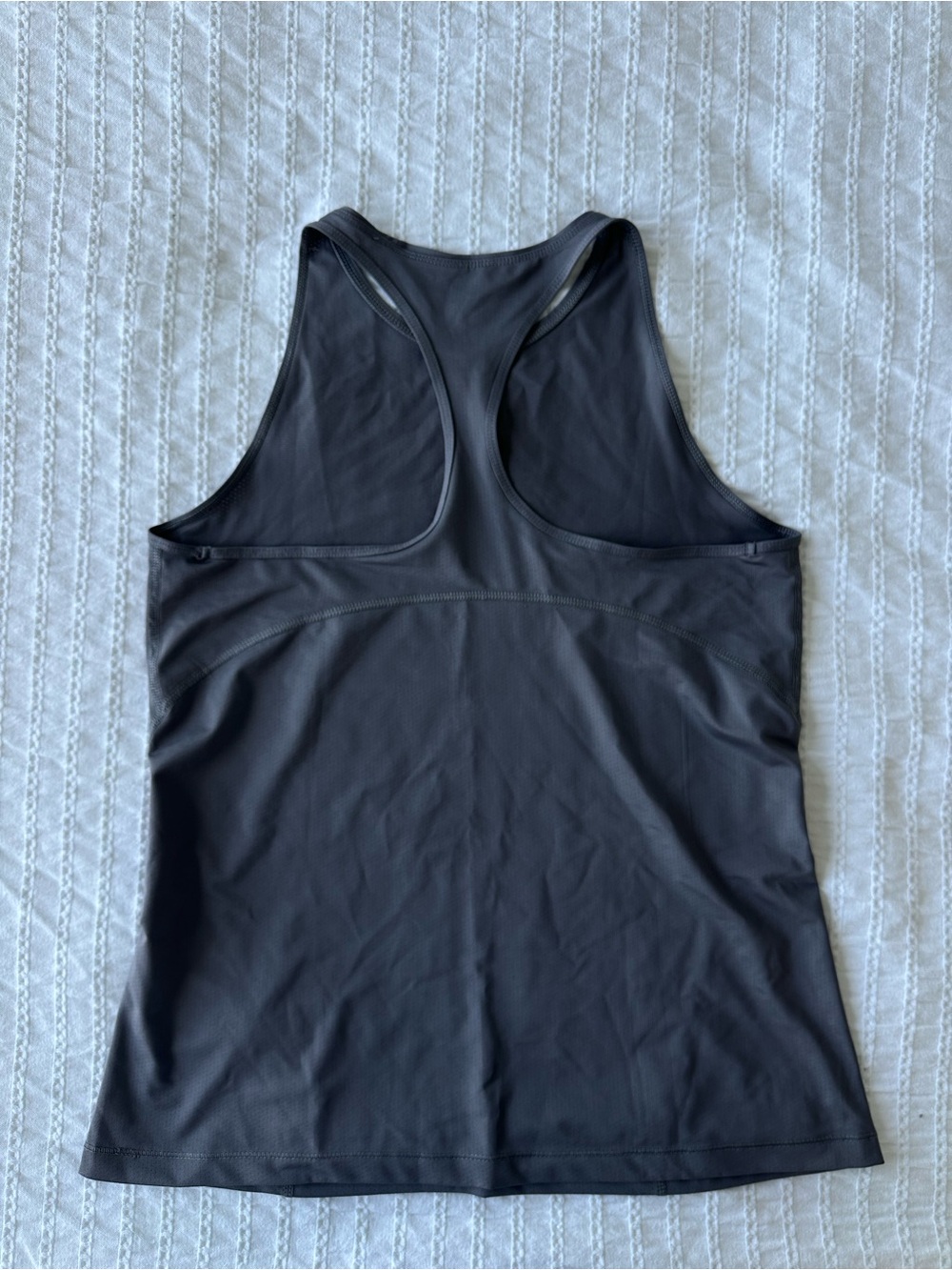 Nike: Grey Racerback Dri-FIT Tank - Picture 3 of 3